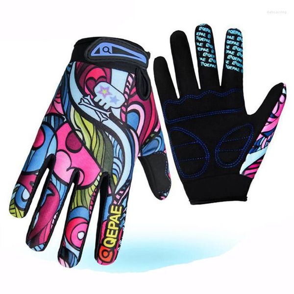 Image of Cycling Gloves Fashion Bike Bicycle MTB DH BMX ATV MX Motorcycle Man Women Breathable Outdoor Sports Racing Riding237T