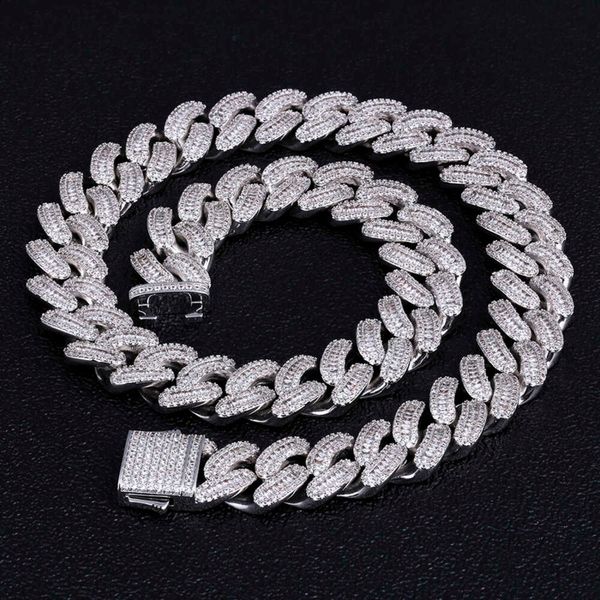 krkc drop shipping 1pcs service 16mm white gold plated baguette 5a cz diamond iced out hip hop jewelry cuban link chain, Silver
krkc drop shipping 1pcs service 16mm white gold plated baguette 5a cz diamond iced out hip hop jewelry cuban link chain, Silver