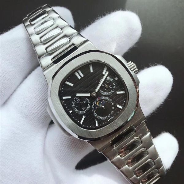 men's watch 40mm size six pin multi-function mechanical movement 316 fine steel263o, Slivery;brown
men's watch 40mm size six pin multi-function mechanical movement 316 fine steel263o, Slivery;brown