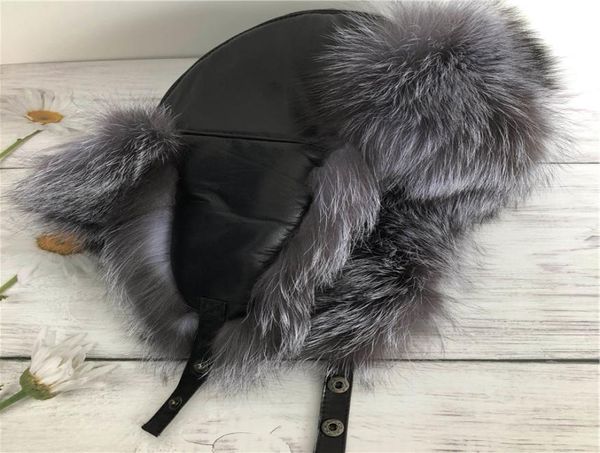 real silver fox fur hat russian ushanka winter warm aviator trapper bomber ski earmuffs cap5400851, Blue;gray
real silver fox fur hat russian ushanka winter warm aviator trapper bomber ski earmuffs cap5400851, Blue;gray