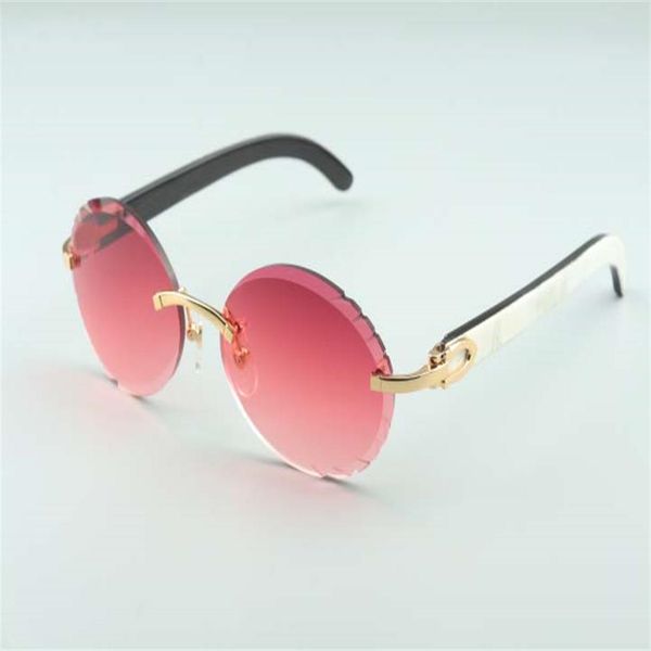 cutting lenses sunglasses a3524016-h pure natural white and black hybrid buffalo horn legs retro oval glasses size 58-18259g, White;black
cutting lenses sunglasses a3524016-h pure natural white and black hybrid buffalo horn legs retro oval glasses size 58-18259g, White;black