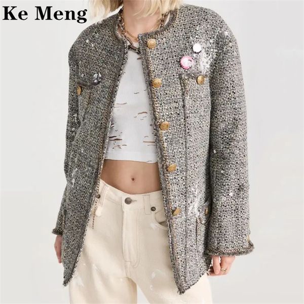 womens wool blends winter coat for women autumn outerwears korean fashion tweed jacket blended long sleeved 230905, Black
womens wool blends winter coat for women autumn outerwears korean fashion tweed jacket blended long sleeved 230905, Black