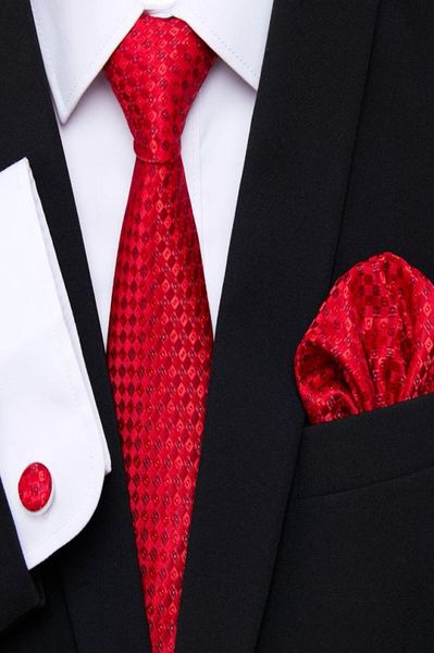 red tie silk woven men tie necktie hanky cufflinks set luxury men039s party corbatas office gravatas8956083, Blue;purple
red tie silk woven men tie necktie hanky cufflinks set luxury men039s party corbatas office gravatas8956083, Blue;purple