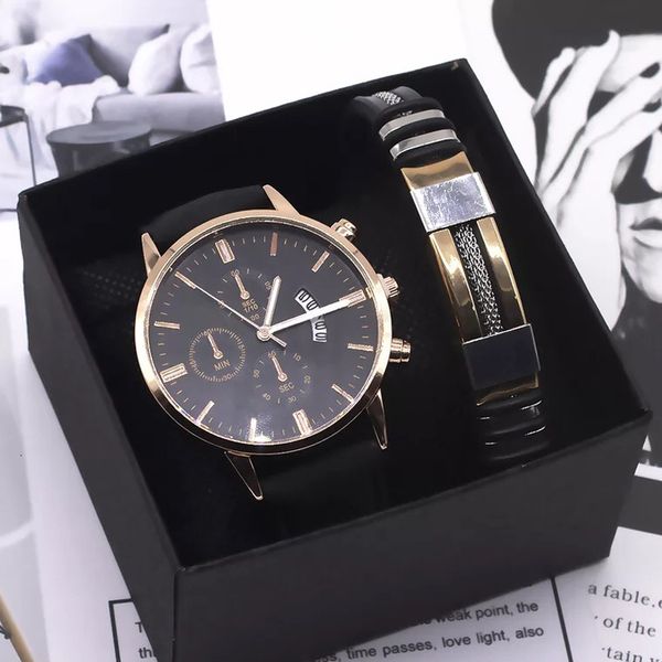wristwatches men watch bracelet set fashion sport wrist alloy case leather band quartz business wristwatch calendar clock gift 230905, Slivery;brown
wristwatches men watch bracelet set fashion sport wrist alloy case leather band quartz business wristwatch calendar clock gift 230905, Slivery;brown