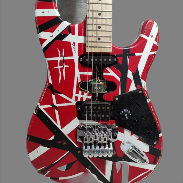 new edward eddie van halen banana shaped 5150 electric guitar, gray body, beige neck ing
new edward eddie van halen banana shaped 5150 electric guitar, gray body, beige neck ing