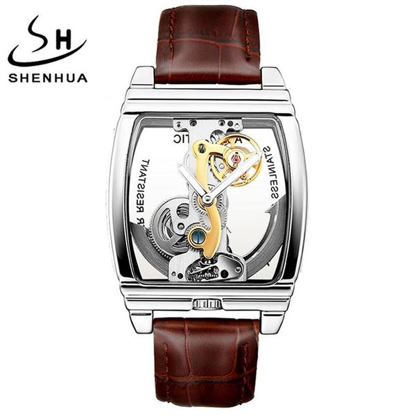 shenhua turbillon mens watches luxury automatic mechanical wristwatch genuine leather belt transparent skeleton male gold clock170k, Slivery;brown
shenhua turbillon mens watches luxury automatic mechanical wristwatch genuine leather belt transparent skeleton male gold clock170k, Slivery;brown