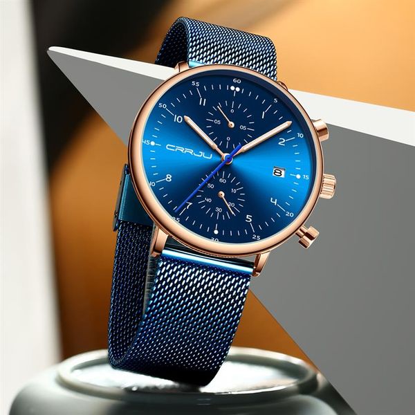 relogio masculino crrju brand luxury men stainless steel wristwatch men's waterproof calendar chronograph quartz watches275a, Slivery;brown
relogio masculino crrju brand luxury men stainless steel wristwatch men's waterproof calendar chronograph quartz watches275a, Slivery;brown