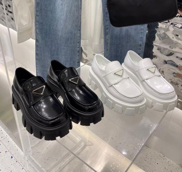 designer women thick bottom shoes p triangle sign loafers genuine leather white black shiny matte women039s slippers 35411353207
designer women thick bottom shoes p triangle sign loafers genuine leather white black shiny matte women039s slippers 35411353207