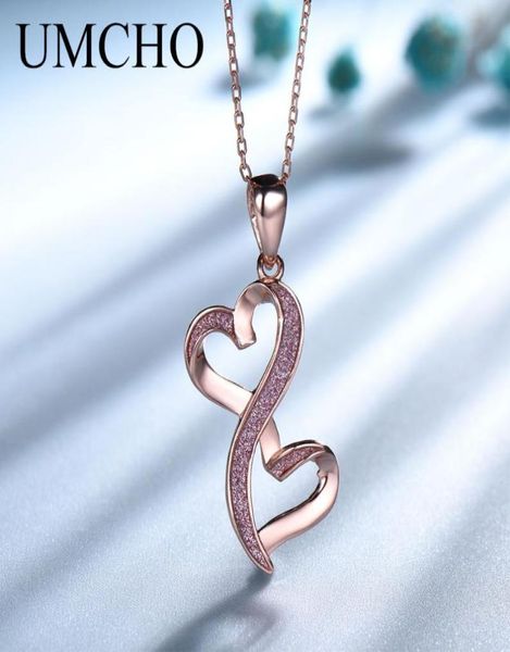 umcho rose gold color double heart pendants necklace real 925 sterling silver necklace for lover valentine039s day present jewe5735329
umcho rose gold color double heart pendants necklace real 925 sterling silver necklace for lover valentine039s day present jewe5735329