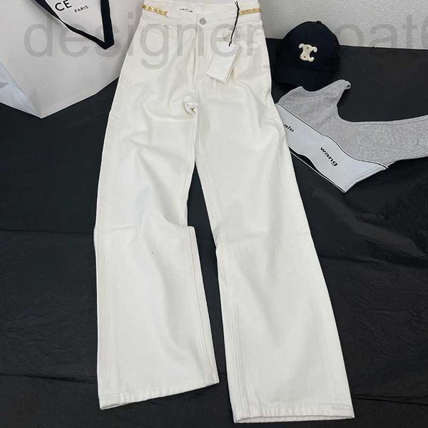 womens letter jeans designer luxury early spring new high waist slim white straight leg wide pants, Blue
womens letter jeans designer luxury early spring new high waist slim white straight leg wide pants, Blue