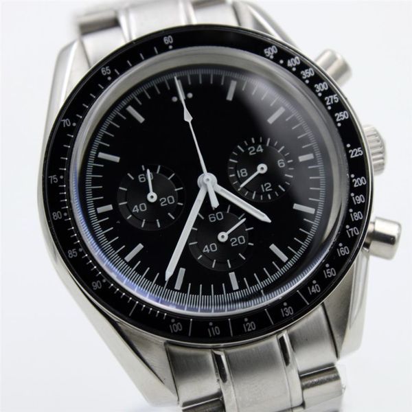 quartz chronograph function mens watch speed moon watches stainless steel flod clasp2149, Slivery;brown
quartz chronograph function mens watch speed moon watches stainless steel flod clasp2149, Slivery;brown