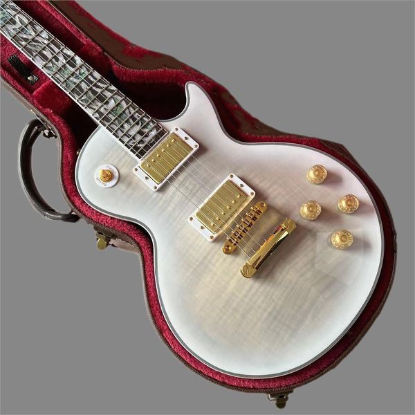 custom electric guitar white tiger flame maple hand guitar 6-pin guitar rose wood fingerboard
custom electric guitar white tiger flame maple hand guitar 6-pin guitar rose wood fingerboard