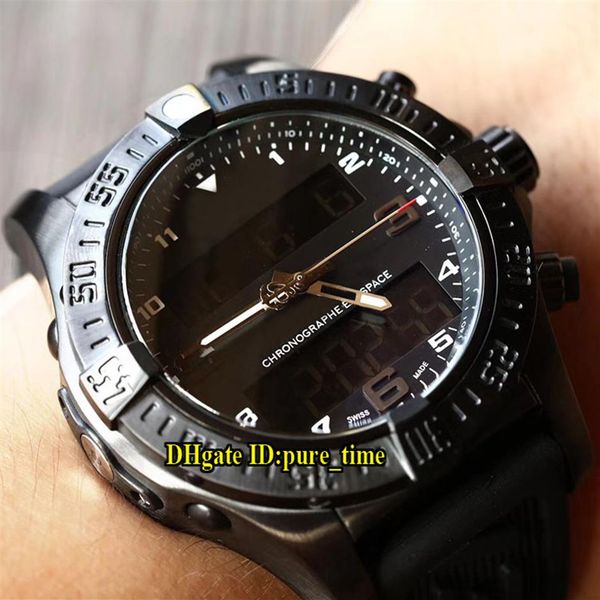 new aerospace professional exospace b55 vb5510h1 be45 electronic & analog lcd digital display mens watch pvd black steel rubber st297s, Slivery;brown
new aerospace professional exospace b55 vb5510h1 be45 electronic & analog lcd digital display mens watch pvd black steel rubber st297s, Slivery;brown