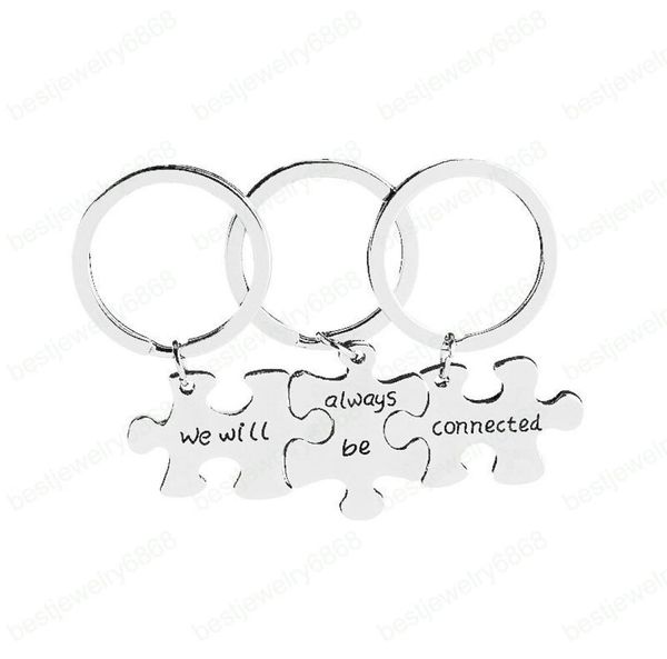 3pcset letters keychain we will always be connected key rings friend key chain alloy car key rings friend gift7324381, Slivery;golden
3pcset letters keychain we will always be connected key rings friend key chain alloy car key rings friend gift7324381, Slivery;golden