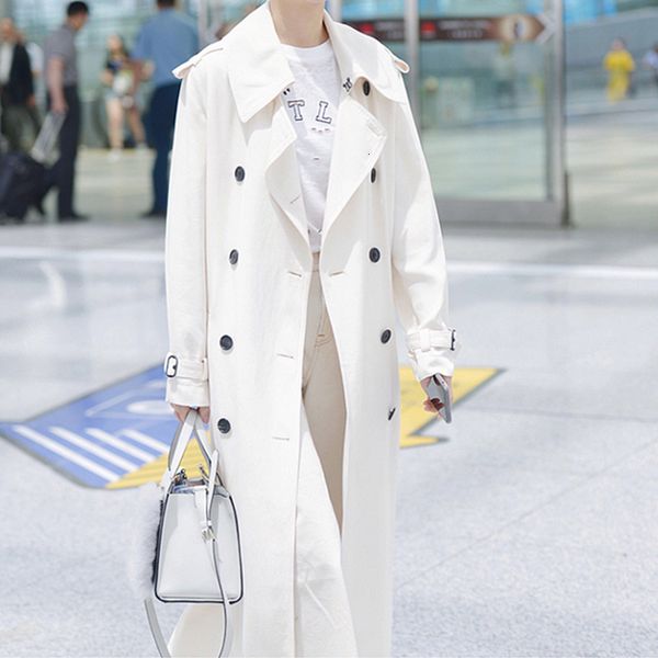 womens trench coats long white coat spring autumn fashion doublebreasted slim sleeve windbreaker female outerwear 230904, Tan;black
womens trench coats long white coat spring autumn fashion doublebreasted slim sleeve windbreaker female outerwear 230904, Tan;black
