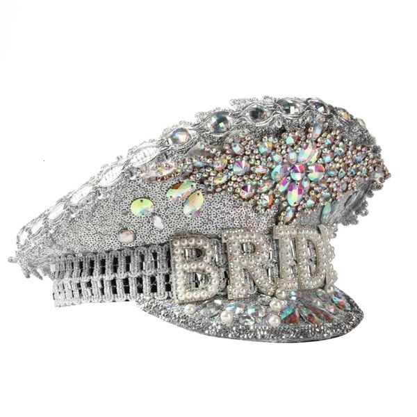 wide brim hats bucket elegant bridal hat glinting crystal crystals captain for carnivals h7ef 230905, Blue;gray
wide brim hats bucket elegant bridal hat glinting crystal crystals captain for carnivals h7ef 230905, Blue;gray