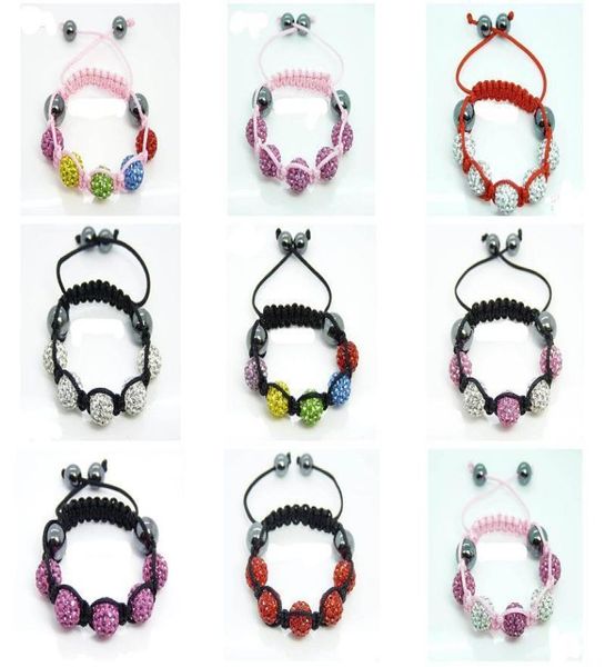 20pcs 510mm mrico pave disco crystal beads colorful knit bracelet children bracelet1561058, Black
20pcs 510mm mrico pave disco crystal beads colorful knit bracelet children bracelet1561058, Black