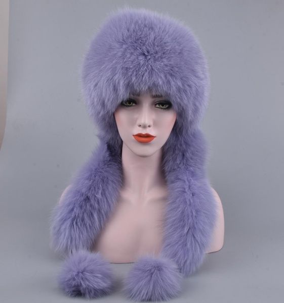 women winter fur hat genuine fox fur hats with 2 pompons whole fox tail russian winter outside warm mongolian female caps8232323, Blue;gray
women winter fur hat genuine fox fur hats with 2 pompons whole fox tail russian winter outside warm mongolian female caps8232323, Blue;gray