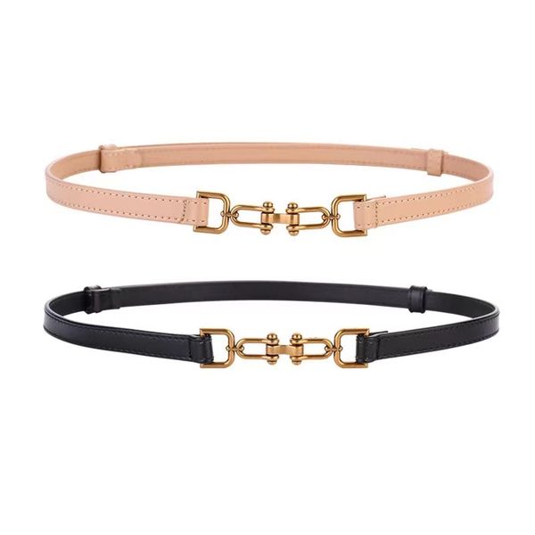 belt for woman casual lock design elegant women's belts genuine cowhide width 1.4 cm 7 colors, Black;brown
belt for woman casual lock design elegant women's belts genuine cowhide width 1.4 cm 7 colors, Black;brown