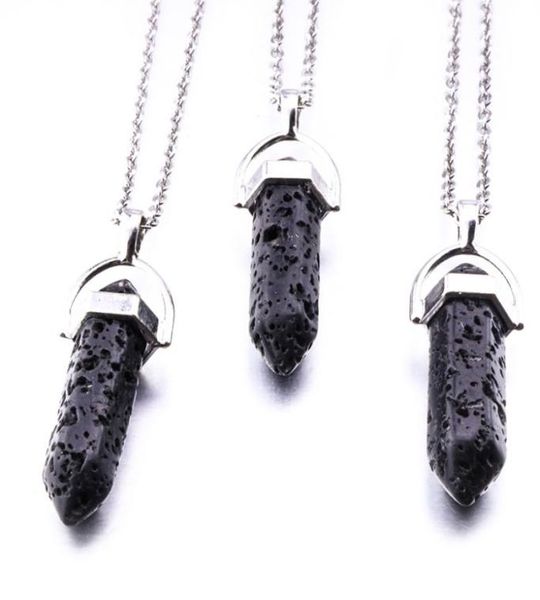 hexagonal prism black lava stone necklace aromatherapy essential oil perfume diffuser pendant necklace jewelry women4405121, Silver
hexagonal prism black lava stone necklace aromatherapy essential oil perfume diffuser pendant necklace jewelry women4405121, Silver