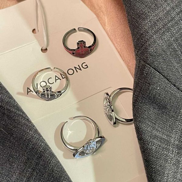Designer ring ViVi Luxury top Colorful Enamel Saturn Plain Ring Female Minority High Edition Open Ring fashion Accessories Jewelry Valentine's Day romantic gift
Designer ring ViVi Luxury top Colorful Enamel Saturn Plain Ring Female Minority High Edition Open Ring fashion Accessories Jewelry Valentine's Day romantic gift