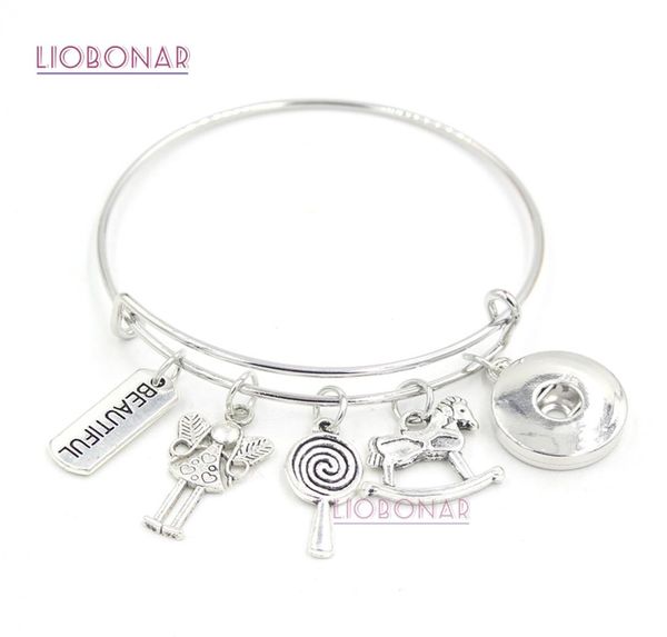 new arrival diy snap jewelry beautiful little girl lollipop rocking horse charm bracelet bangle snap button bracelets for teenth g7887736, Golden;silver
new arrival diy snap jewelry beautiful little girl lollipop rocking horse charm bracelet bangle snap button bracelets for teenth g7887736, Golden;silver