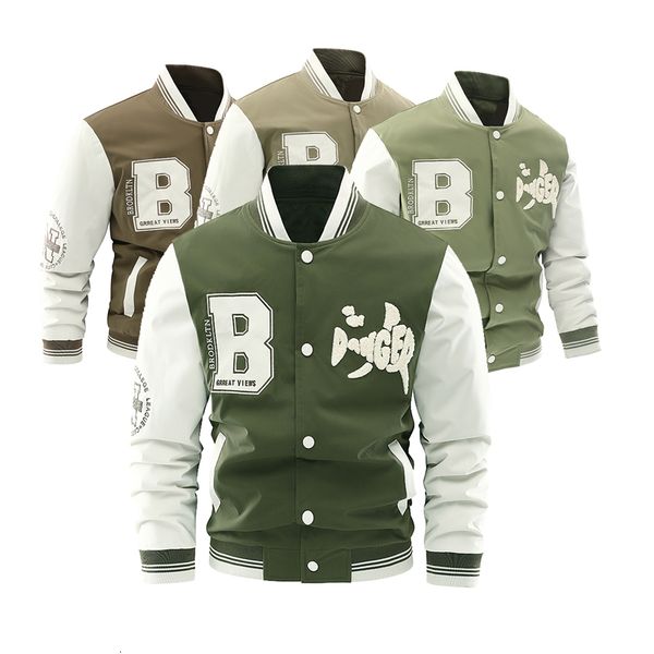 mens jackets casual baseball men pilot jacket army green bomber outdoor clothing fashion coats military 230904, Black;brown
mens jackets casual baseball men pilot jacket army green bomber outdoor clothing fashion coats military 230904, Black;brown