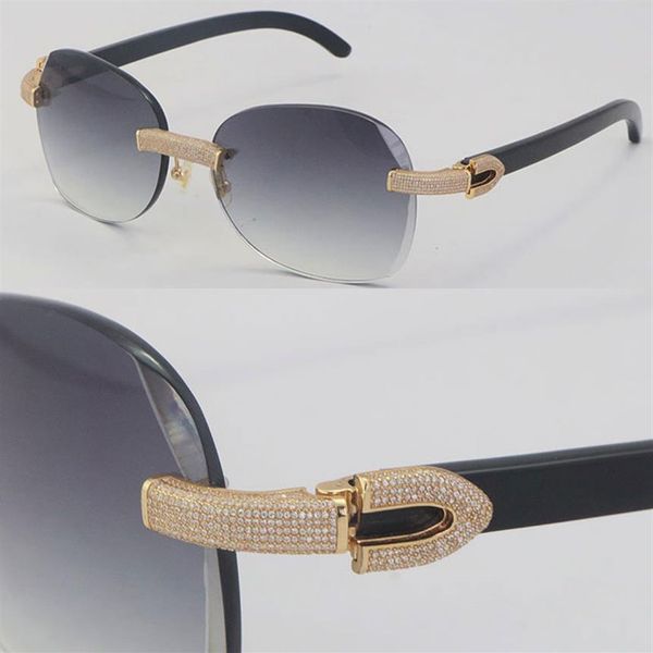 new micro-paved diamond set rimless metal sunglasses 3524012 original black buffalo horn luxury frame 18k gold c decoration male a288p, White;black
new micro-paved diamond set rimless metal sunglasses 3524012 original black buffalo horn luxury frame 18k gold c decoration male a288p, White;black