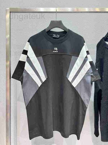 women's t-shirt designer high version 2023 summer new b family sports patchwork contrast mesh red men and women's loose fitting sh, White
women's t-shirt designer high version 2023 summer new b family sports patchwork contrast mesh red men and women's loose fitting sh, White