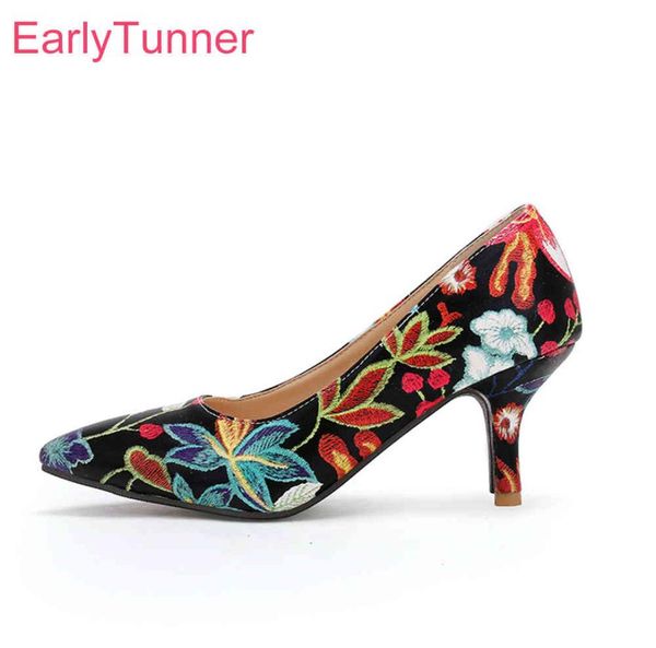 brand new sweet black green floral woman casual pumps 7 10 cm stiletto heels lady designer shoes ed6s plus big size 11 33 43 45 212431162, Black;white
brand new sweet black green floral woman casual pumps 7 10 cm stiletto heels lady designer shoes ed6s plus big size 11 33 43 45 212431162, Black;white