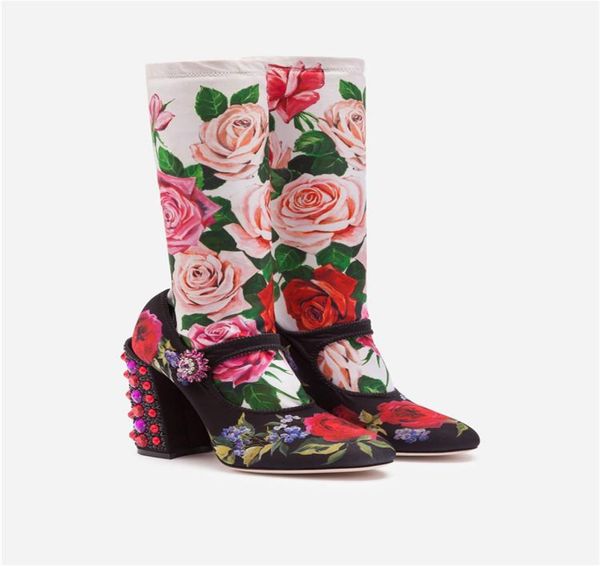 2019 ladies leather diamond pearl chunky high heel round toes buckle strap sandals shoes half boots booties print flower5296176, Black
2019 ladies leather diamond pearl chunky high heel round toes buckle strap sandals shoes half boots booties print flower5296176, Black