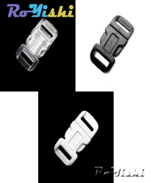 100pcslot 12quot11mm contouredcurved side release plastic buckles for paracord bracelet mix colors3332851, Black
100pcslot 12quot11mm contouredcurved side release plastic buckles for paracord bracelet mix colors3332851, Black