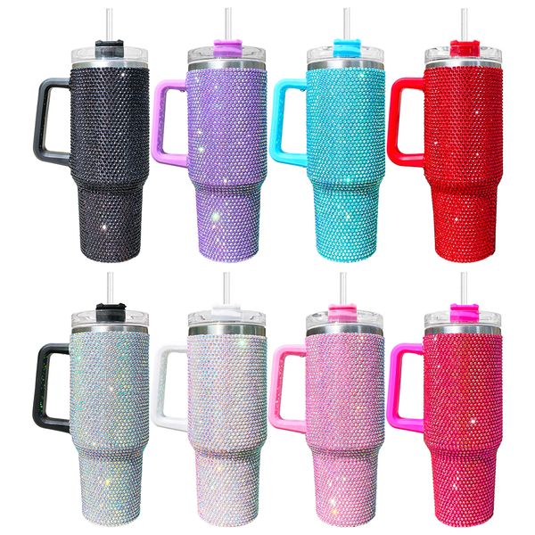 wholesale vacuum insulated double wall Stainless Steel Multicolour rhie studded 40oz bg tumbler with handle lid and straw outdoor camping cup, Multi-color
wholesale vacuum insulated double wall Stainless Steel Multicolour rhie studded 40oz bg tumbler with handle lid and straw outdoor camping cup, Multi-color