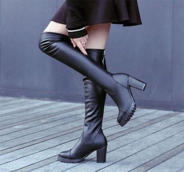 women autumn over the knee boots woman pu leather zipper womens high heels botas female platform ladies fashion shoes g7of2309077, Black
women autumn over the knee boots woman pu leather zipper womens high heels botas female platform ladies fashion shoes g7of2309077, Black