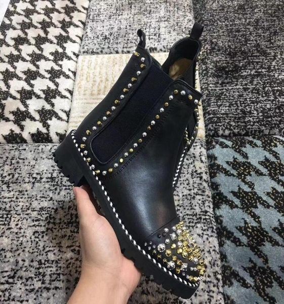 winter fashion boots gold studs women ankle boots brand boot black genuine leather western rivet boots party wedding8208862
winter fashion boots gold studs women ankle boots brand boot black genuine leather western rivet boots party wedding8208862