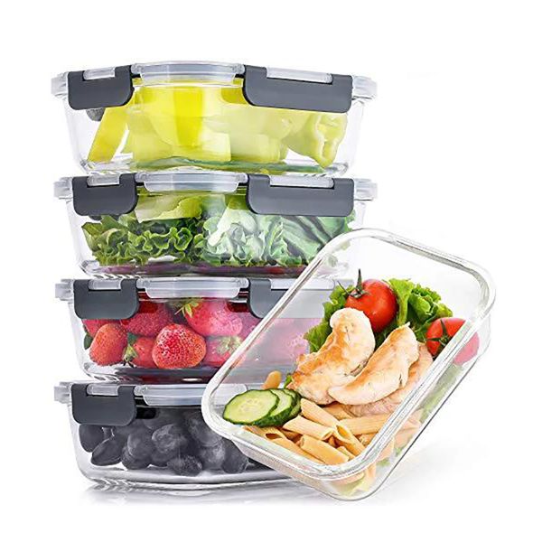 5 pack leak-proof glass food storage containers - 36 oz thick & durable glass meal prep containers - airtight easy to clean glass storage co
5 pack leak-proof glass food storage containers - 36 oz thick & durable glass meal prep containers - airtight easy to clean glass storage co