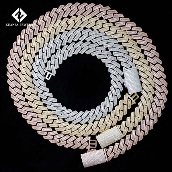 factory custom men hip hop iced out 18mm solid s925 10k 14k 18k yellow gold plated moissanite diamond cuban chain link necklace, Silver
factory custom men hip hop iced out 18mm solid s925 10k 14k 18k yellow gold plated moissanite diamond cuban chain link necklace, Silver