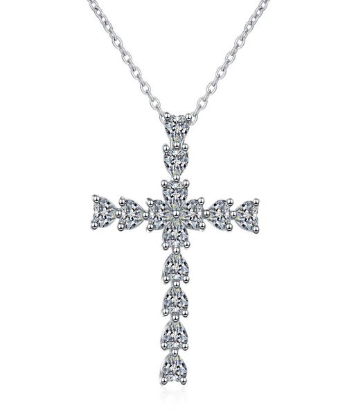 tf41 heartshaped zircon cross pendant clavicle chain personality european and american design light luxury product2595298, Silver
tf41 heartshaped zircon cross pendant clavicle chain personality european and american design light luxury product2595298, Silver