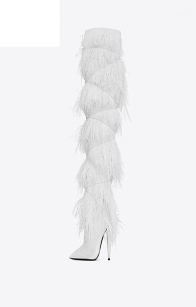 boots feather ostrich hair high heel pointed toe european and american large size shoes 2021 fashion17784333, Black
boots feather ostrich hair high heel pointed toe european and american large size shoes 2021 fashion17784333, Black