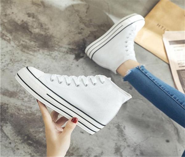 women fashion 6 cm high heels shoes casual canvas sneakers platform high ankle boots ladies hidden wedge heel elevator shoe2286854, Black
women fashion 6 cm high heels shoes casual canvas sneakers platform high ankle boots ladies hidden wedge heel elevator shoe2286854, Black