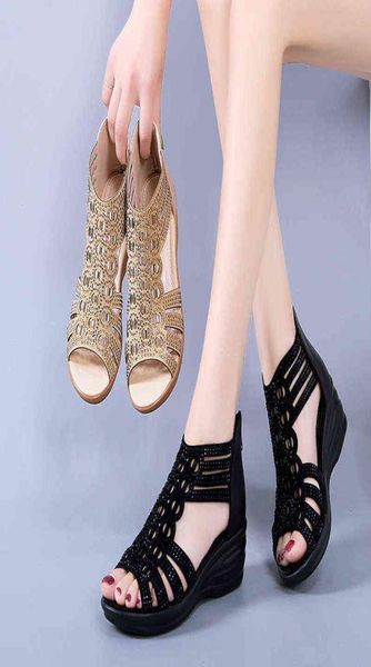 2020 woman sandals women cyrstal comfortable pumps ladies fashion wedges female rome bling hollow out shoes women039s zip footw1837817, Black
2020 woman sandals women cyrstal comfortable pumps ladies fashion wedges female rome bling hollow out shoes women039s zip footw1837817, Black
