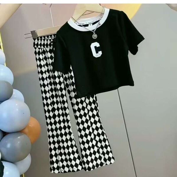 girls' summer set online red fried street children's ice silk pants new short sleeve t-shirt baby sports fashion c-line trend, White
girls' summer set online red fried street children's ice silk pants new short sleeve t-shirt baby sports fashion c-line trend, White
