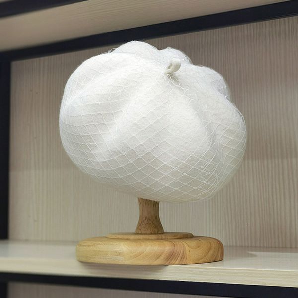 berets french elegant white wool beret winter hats for women warm fedora netting fascinator hat wedding church bonnet enfant 230905, Blue;gray
berets french elegant white wool beret winter hats for women warm fedora netting fascinator hat wedding church bonnet enfant 230905, Blue;gray