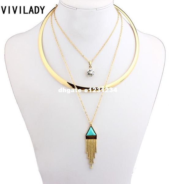 lady fashion gold plated metal layer chain rhinestones geometric necklaces women resin turquoise zinc alloy jewelry bohemian7597431, Silver
lady fashion gold plated metal layer chain rhinestones geometric necklaces women resin turquoise zinc alloy jewelry bohemian7597431, Silver