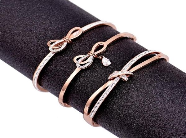 fashion luxury designer diamond zirconia sweet bow knot titanium stainless steel bangle bracelet for woman girls rose gold3707125, Black
fashion luxury designer diamond zirconia sweet bow knot titanium stainless steel bangle bracelet for woman girls rose gold3707125, Black
