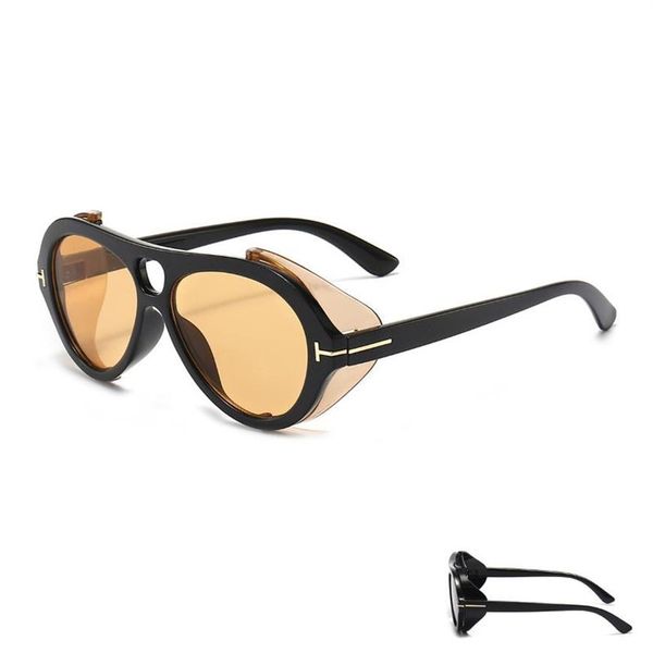 sunglasses punk men's and women's with side shield round pc lens uv400 protection sun glasses246l, White;black
sunglasses punk men's and women's with side shield round pc lens uv400 protection sun glasses246l, White;black