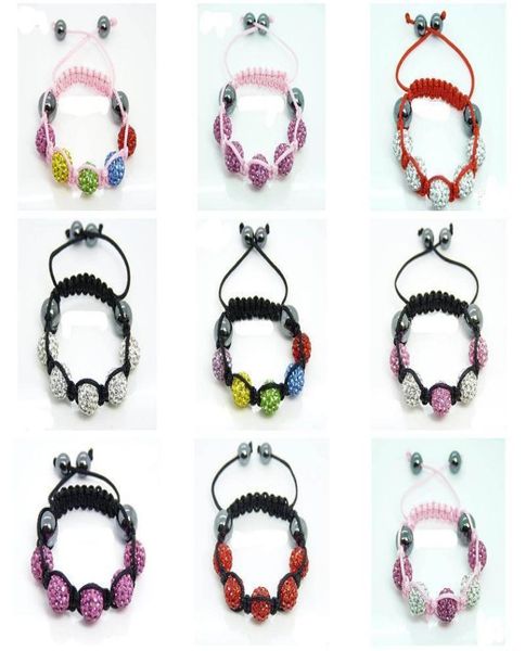 20pcs 510mm mrico pave disco crystal beads colorful knit bracelet children bracelet4750127, Black
20pcs 510mm mrico pave disco crystal beads colorful knit bracelet children bracelet4750127, Black