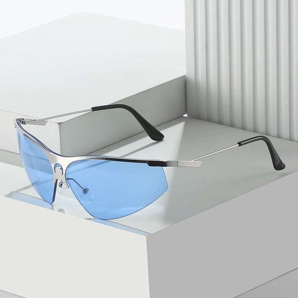 style sports sunglass fashion one piece glasses half frame metal sunglasses for men and women, White;black
style sports sunglass fashion one piece glasses half frame metal sunglasses for men and women, White;black