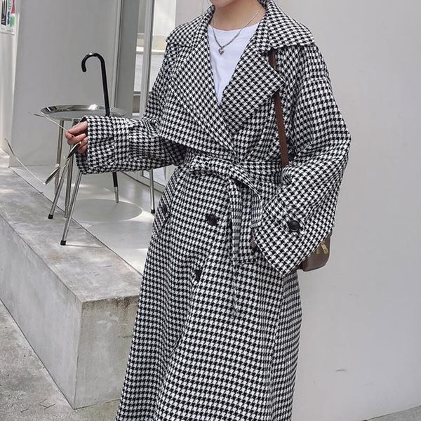 womens trench coats women spring fashion plaid coat with belt turn down collar femme casaco abrigo streetwear 230904, Tan;black
womens trench coats women spring fashion plaid coat with belt turn down collar femme casaco abrigo streetwear 230904, Tan;black