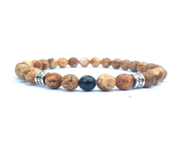 10pcset gemstone beads bracelet 6mm picture jasper bracelet for men women handmade jewelry7468360, Black
10pcset gemstone beads bracelet 6mm picture jasper bracelet for men women handmade jewelry7468360, Black